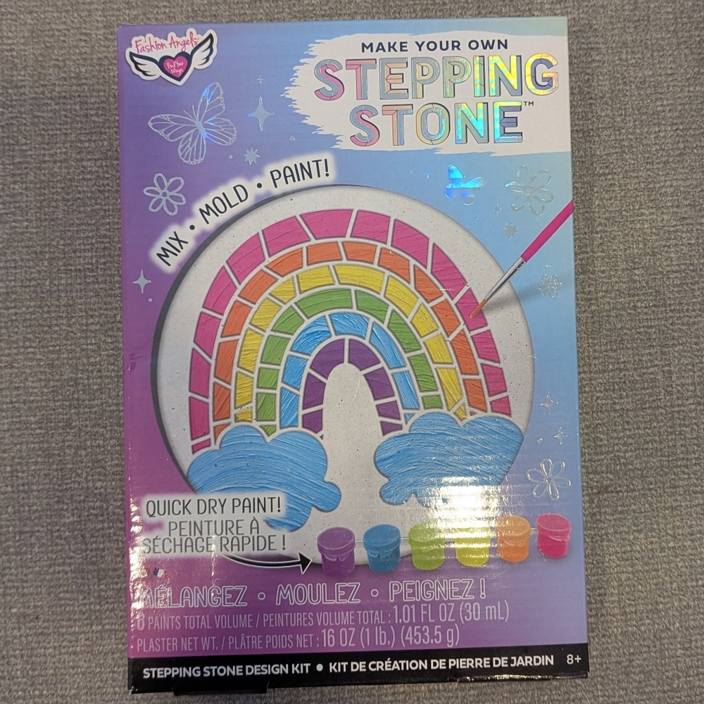 Fashion Angels - DIY Stepping stone kit - Rainbow Craft Set NIB